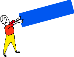 Light Beam Clipart: A Man Holding an Illuminating Ray