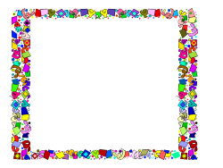 Borders Clipart: Versatile Square Frame with Unique Shapes