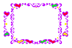 Heart-Shaped Frame with Hearts - Elegant Clipart for Creative Projects