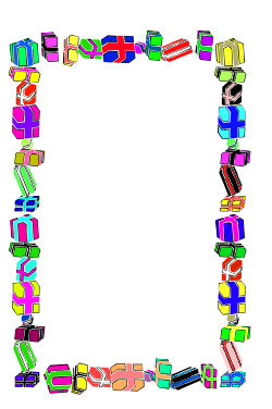 Colorful Shapes Square Frame Clipart - Vibrant Borders for Creative Projects