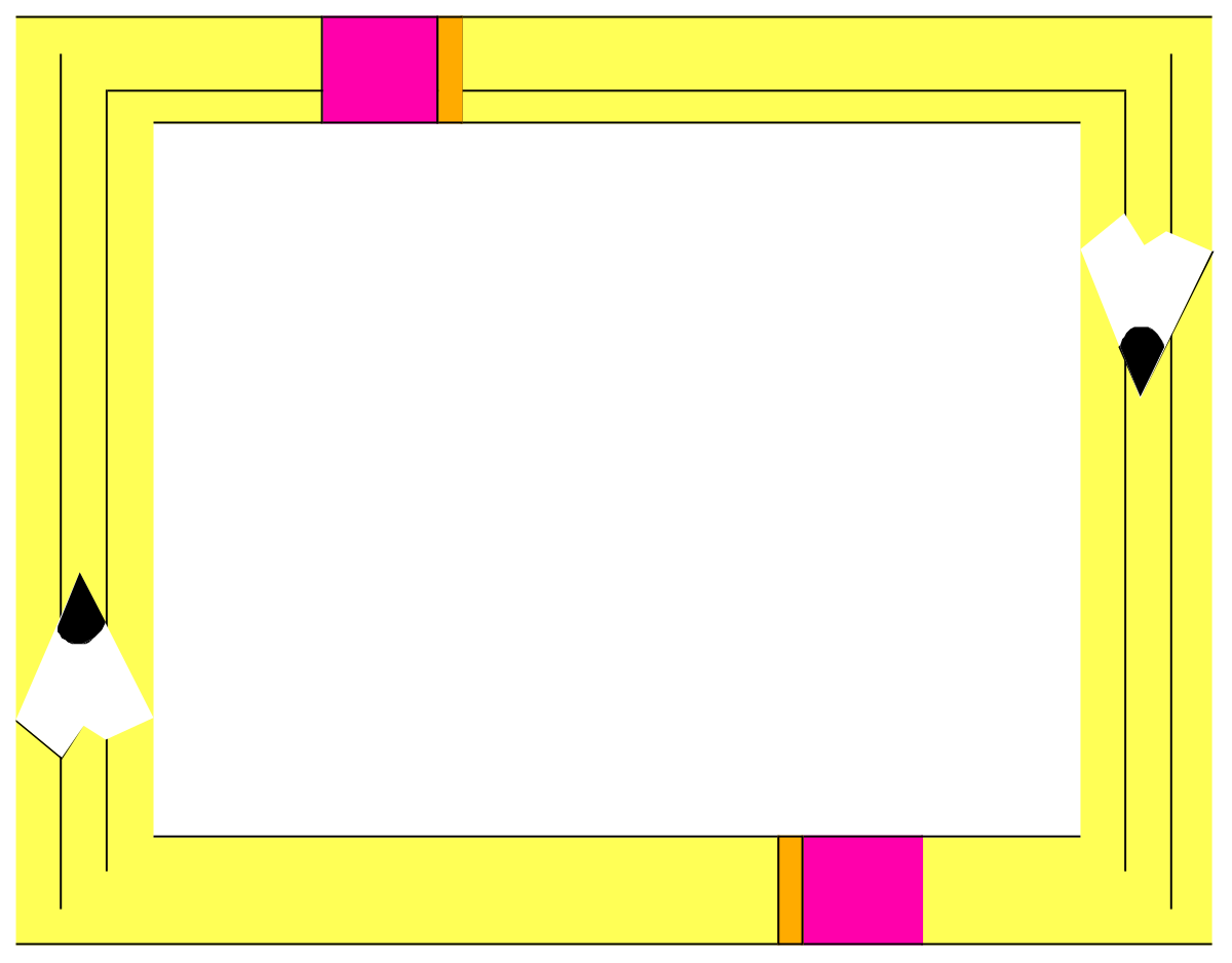 Pink Border Clipart - Stylish Square Frame Design for Creative Projects