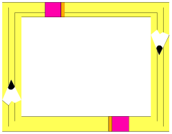 Pink Border Clipart - Stylish Square Frame Design for Creative Projects