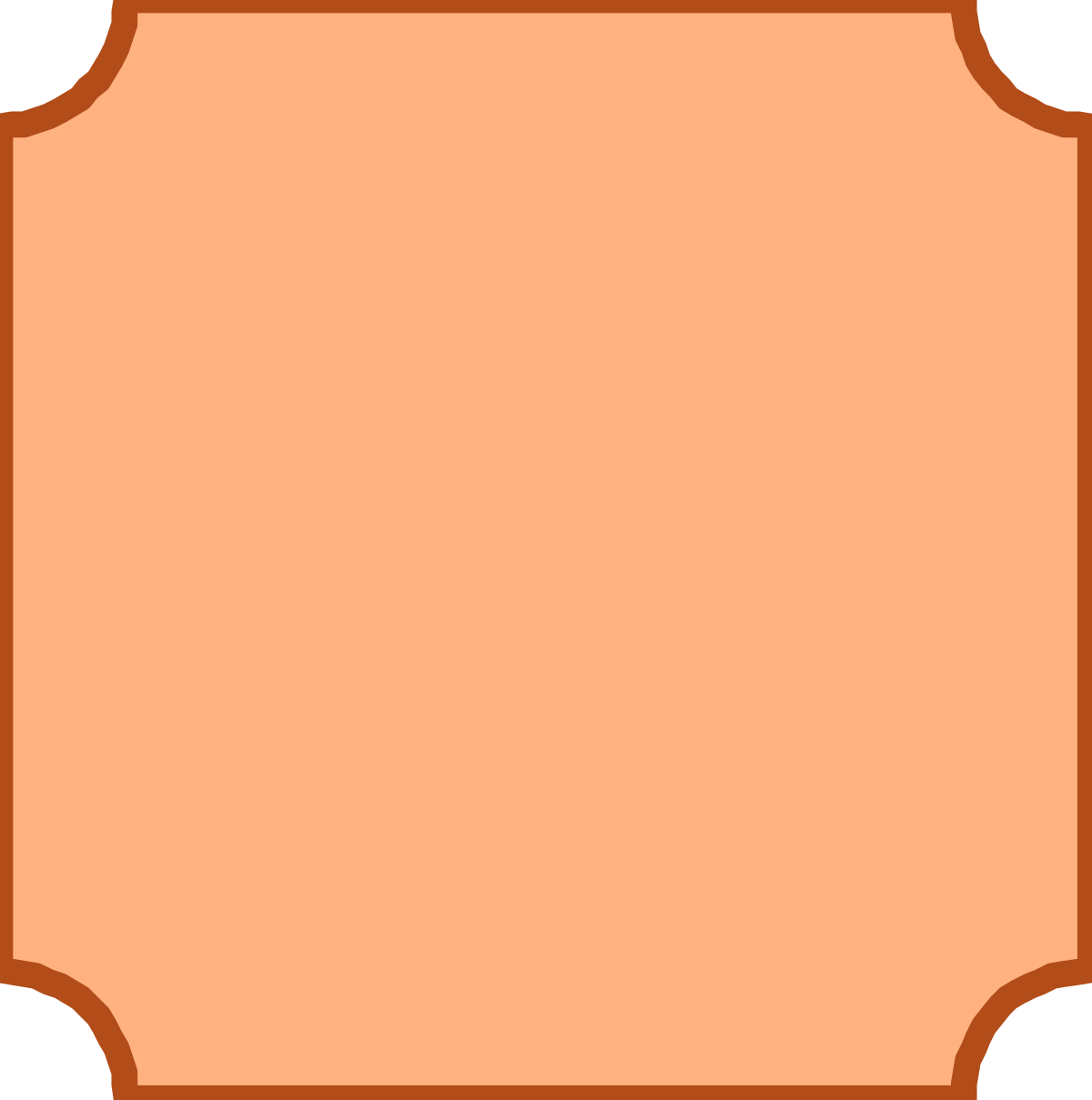 Brown Border Clipart - Elegant Blank Paper Design for Creative Projects