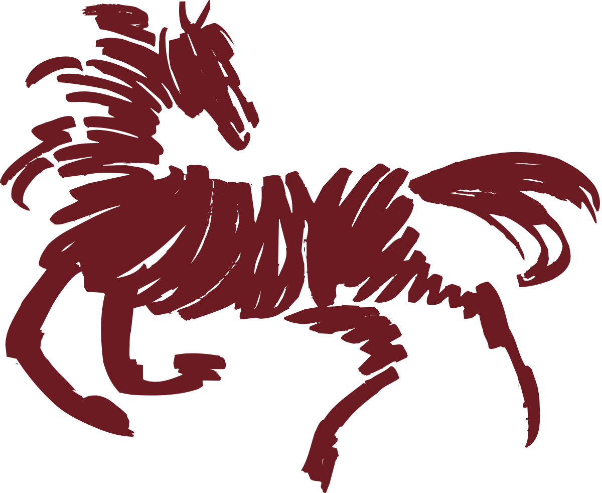 Red Mane Horse Clipart - Vibrant Equine Illustration