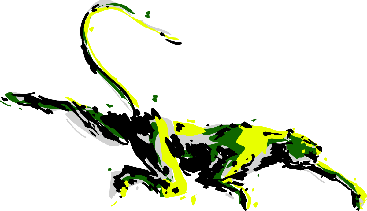 Green and White Horse Clipart for Vibrant Designs