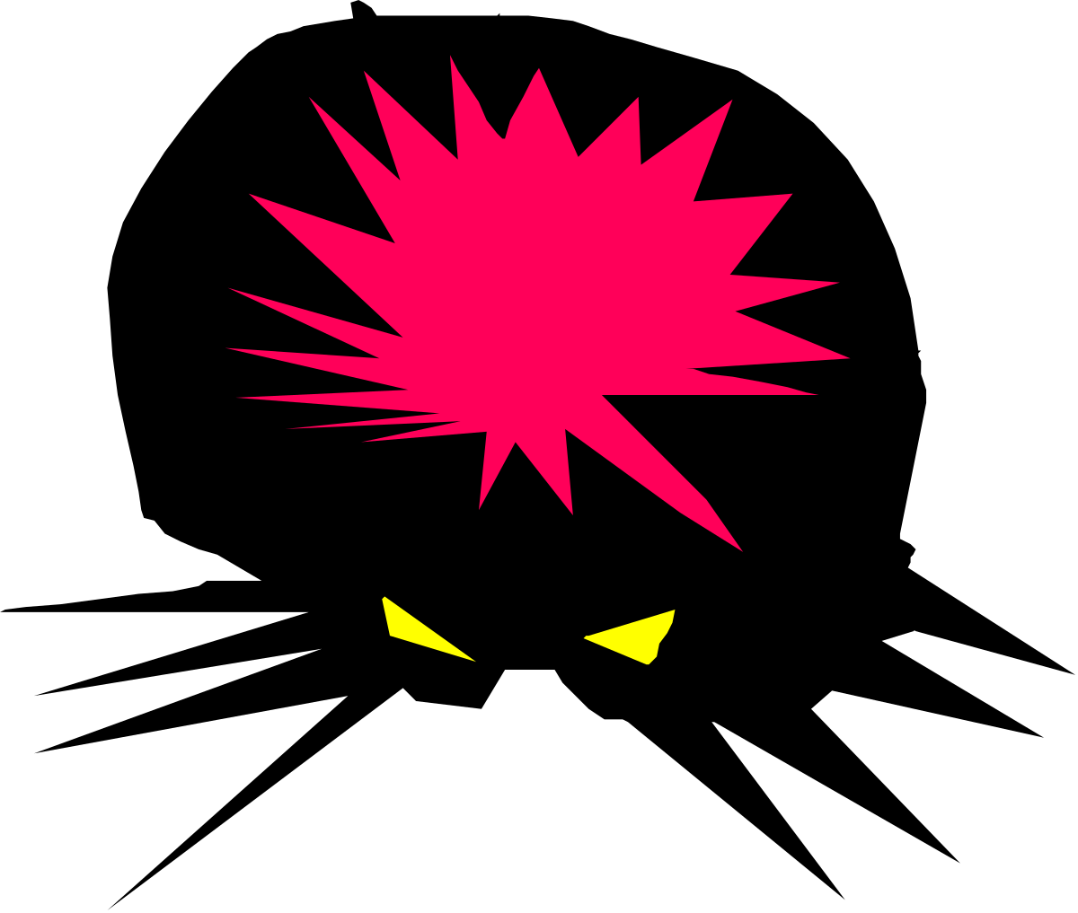 Red and Yellow Explosion Clipart for Dynamic Visuals