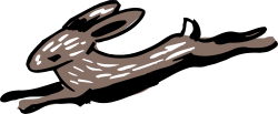 Jumping Silhouette: Dynamic Clipart of a Person in Mid-Air