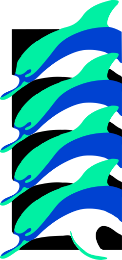 Vibrant Blue and Green Fire on Black Background Clipart
