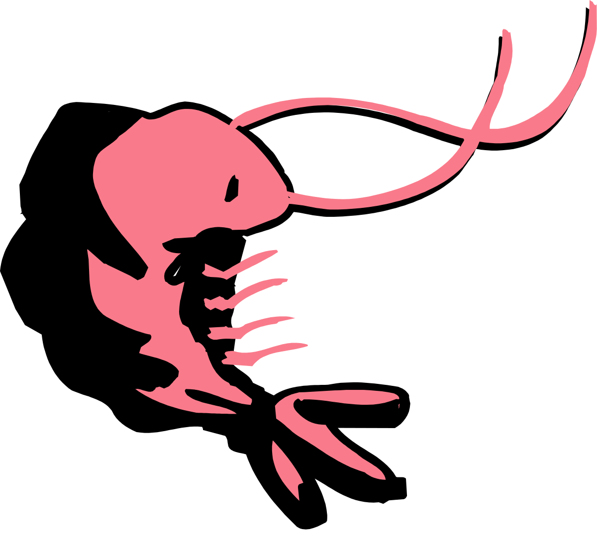 Pink Scorpion Silhouette Clipart  Perfect for Creative Projects