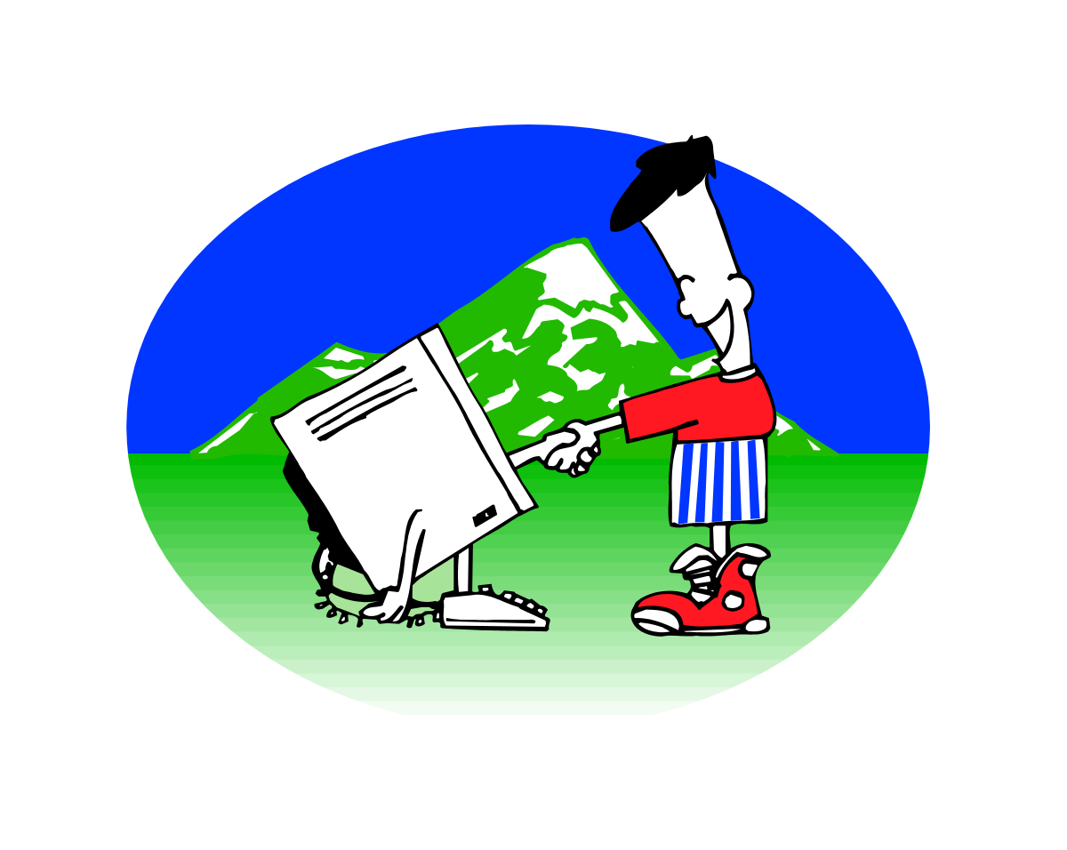 a man is holding a large box with a world in it clip art png transparent Man Holding Large Box with a World Inside - Engaging Clipart Concept