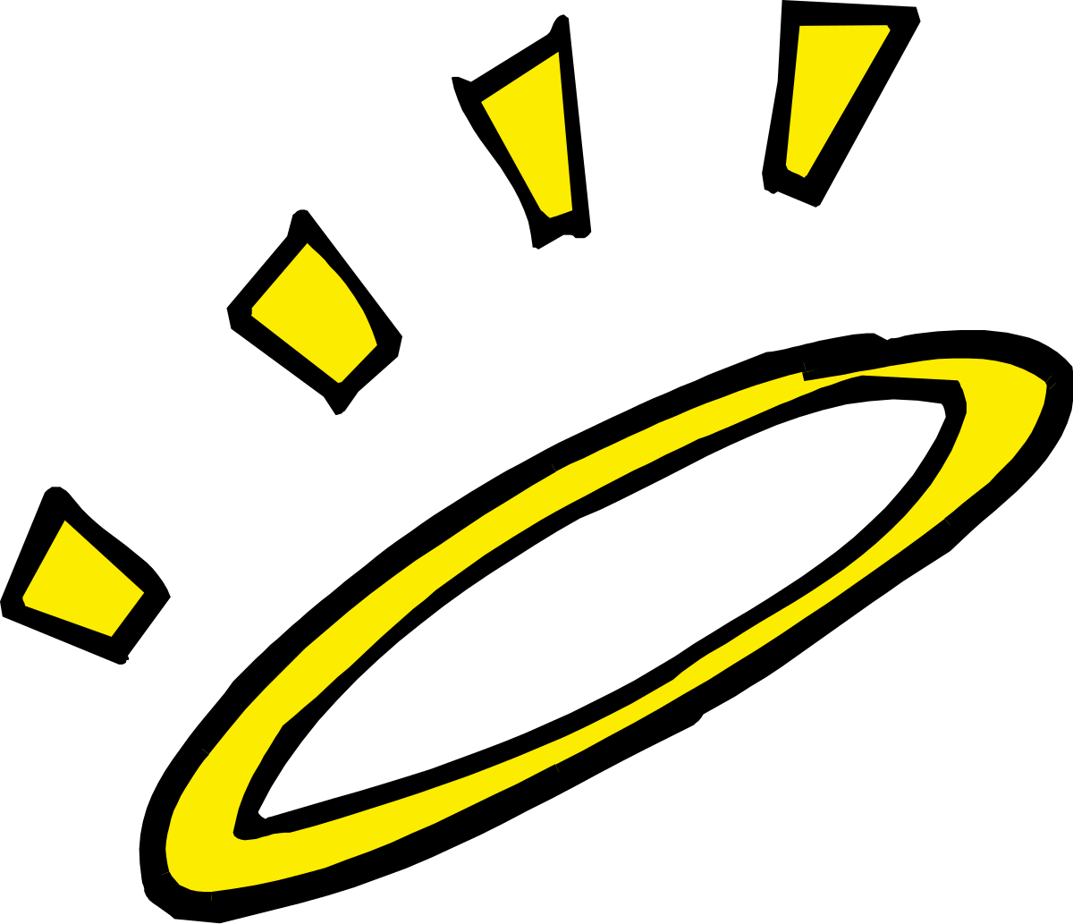 a yellow light bulb with rays clip art png transparent Yellow Light Bulb with Rays for Vibrant Clipart Designs