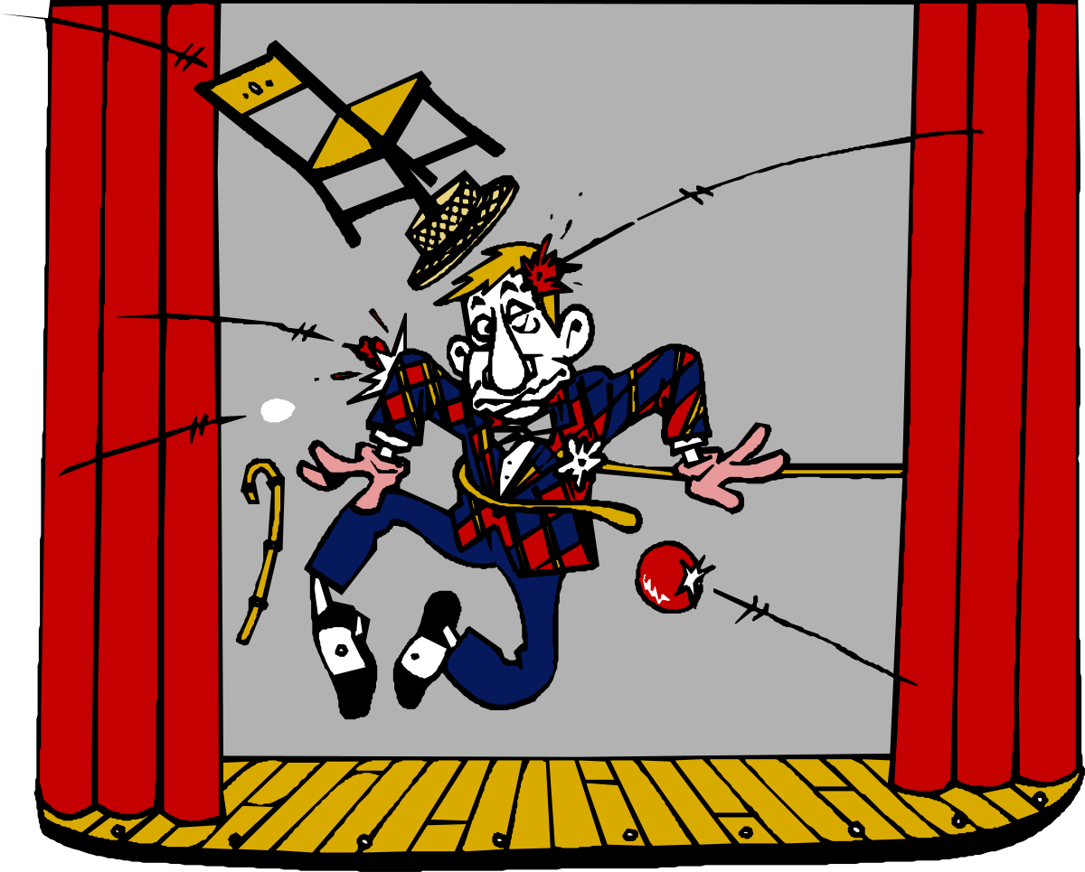 a cartoon of a man in a circus clip art png transparent Circus Man Clipart - Vibrant Cartoon Character for Your Projects