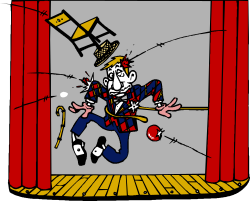 Circus Man Clipart - Vibrant Cartoon Character for Your Projects