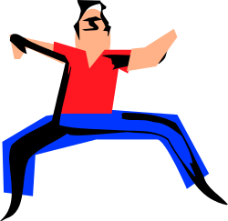 Red Shirt Trick Performer Clipart for Fun Designs