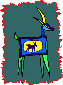 Goat with Colorful Shirt Clipart - Whimsical Farm Animal Art