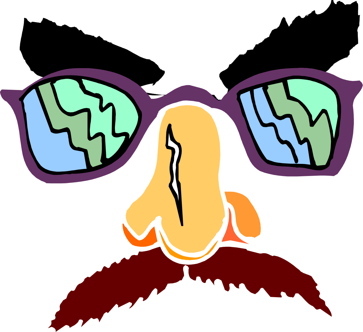 Bird with Glasses and Map Clipart for Travel Adventures