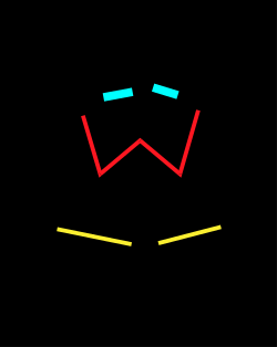 Red and Yellow Line Clipart on Black Background