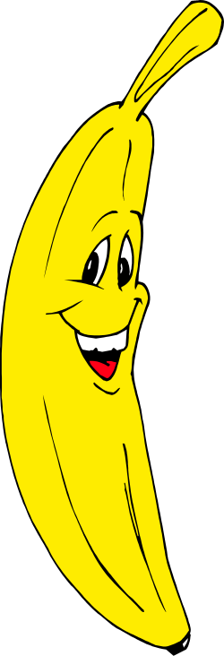 Cheerful Smiling Banana Clipart for Fun Designs
