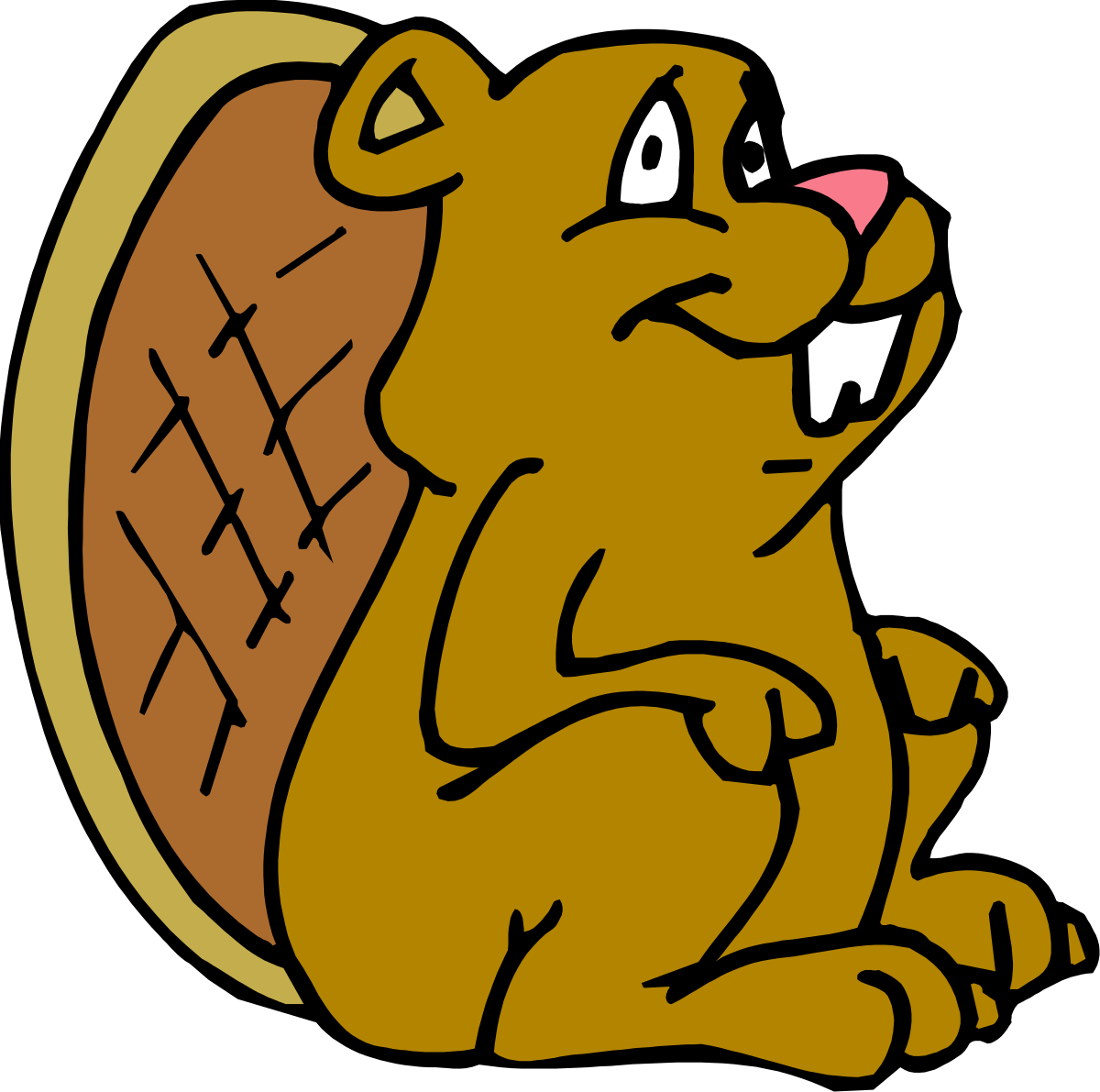 a brown bear sitting down with its paw on its back clip art png transparent Brown Bear Sitting with Paw on Back - Wildlife Clipart
