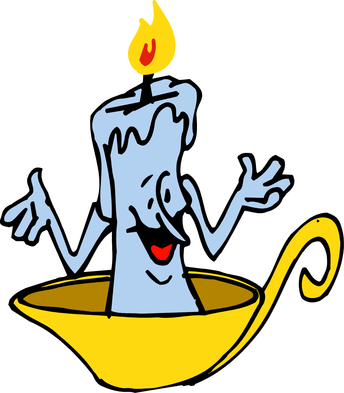 a cartoon character sitting in a bowl with a candle clip art png transparent Cartoon Character in a Bowl with Candle – Fun and Whimsical Clipart