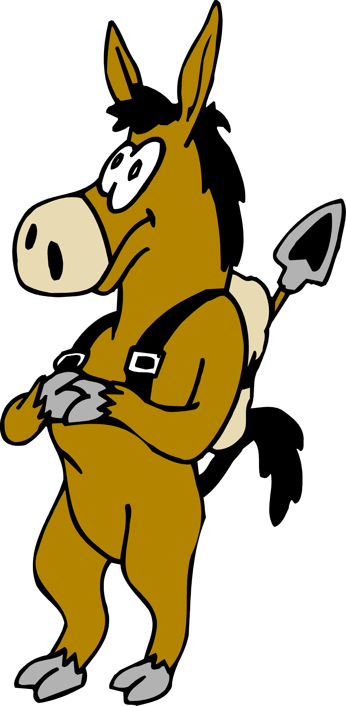 a cartoon horse with a knife and fork clip art png transparent Cartoon Horse with Knife and Fork - Fun Clipart for Food Themes
