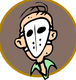 Masked Man Clipart: Mysterious Figure for Your Projects