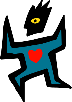 Heart-Shaped Man Clipart for Creative Projects