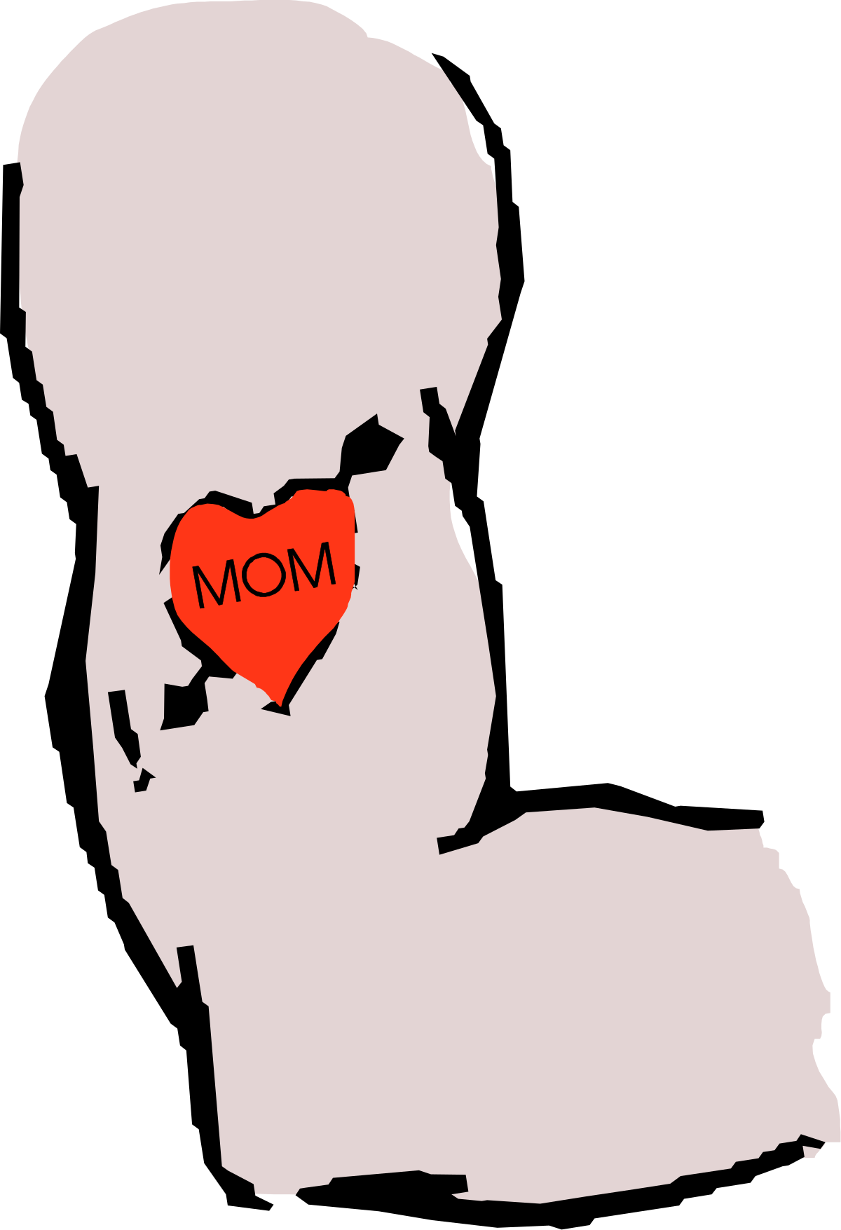 a map of the state of michigan with a heart in it clip art png transparent Michigan Map with Heart Illustration - Perfect for Love and Travel Themes