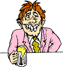 Businessman in Suit Holding Beer - Fun Clipart for Celebrations