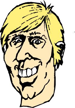 Man with Yellow Hair - Vibrant Clipart for Creative Projects