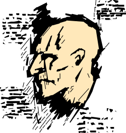 Black and White Man's Face Clipart - Ideal for Creative Projects