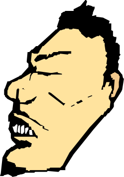 Black and White Man's Face Clipart - Elegant Minimalist Design