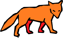 Elegant Silhouette of a Fox for Creative Projects