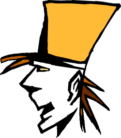 Yellow Hat Clipart on Black Background  Vibrant and Eye-Catching