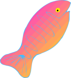 Yellow Eye Fish Clipart - Vibrant Aquatic Illustration
