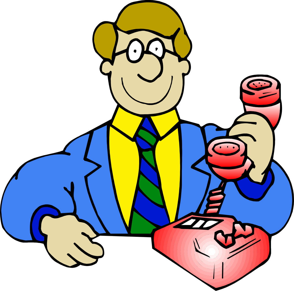 Elegant Man in Suit Holding a Drink Clipart