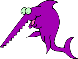 Purple Fish with Big Mouth - Vibrant Clipart for Your Creative Projects