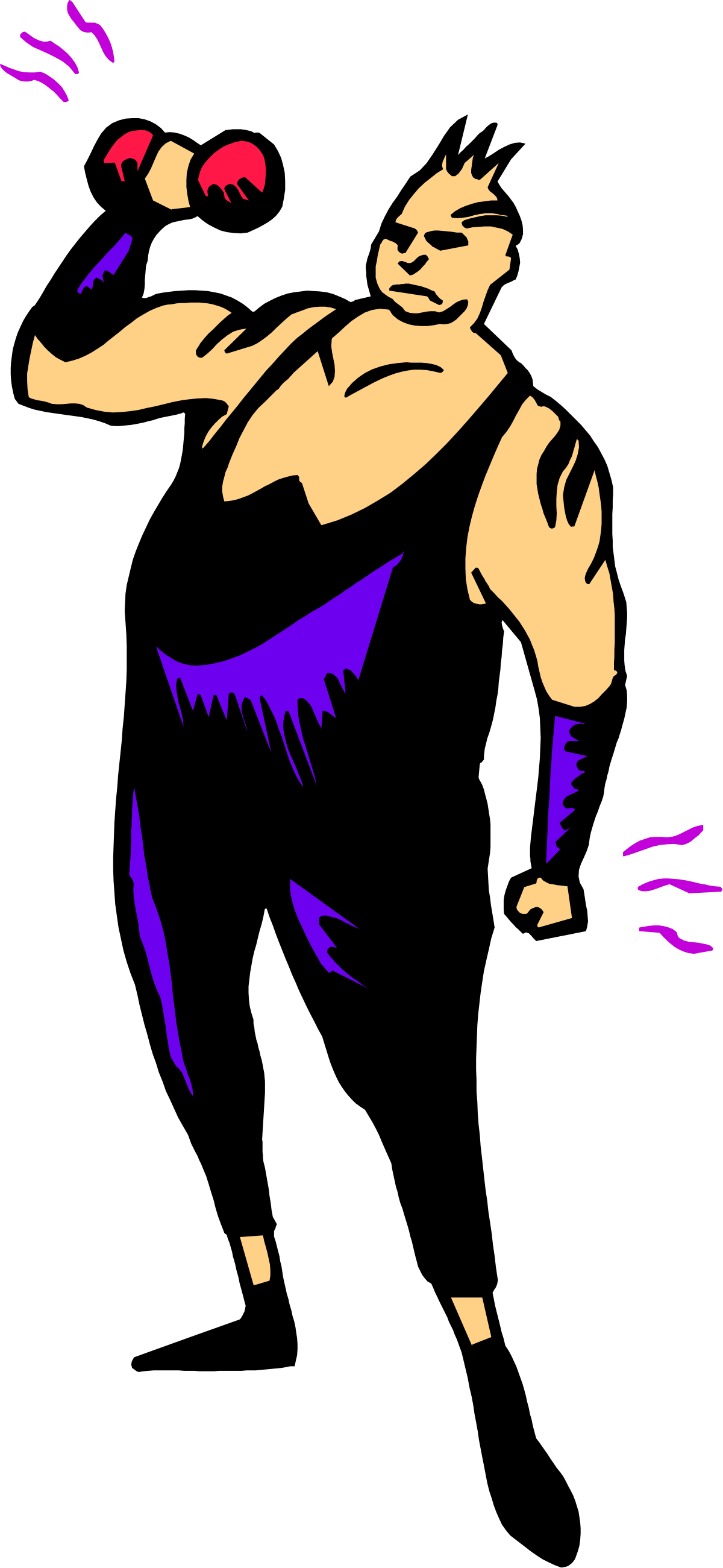 Man Dancing in Black Shirt Clipart - Energetic and Vibrant SVG Illustration
