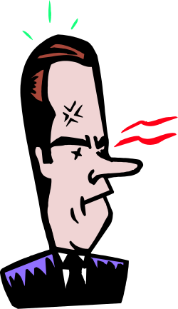 Angry Man with Cigarette Clipart - Expressive Illustrations for Your Projects