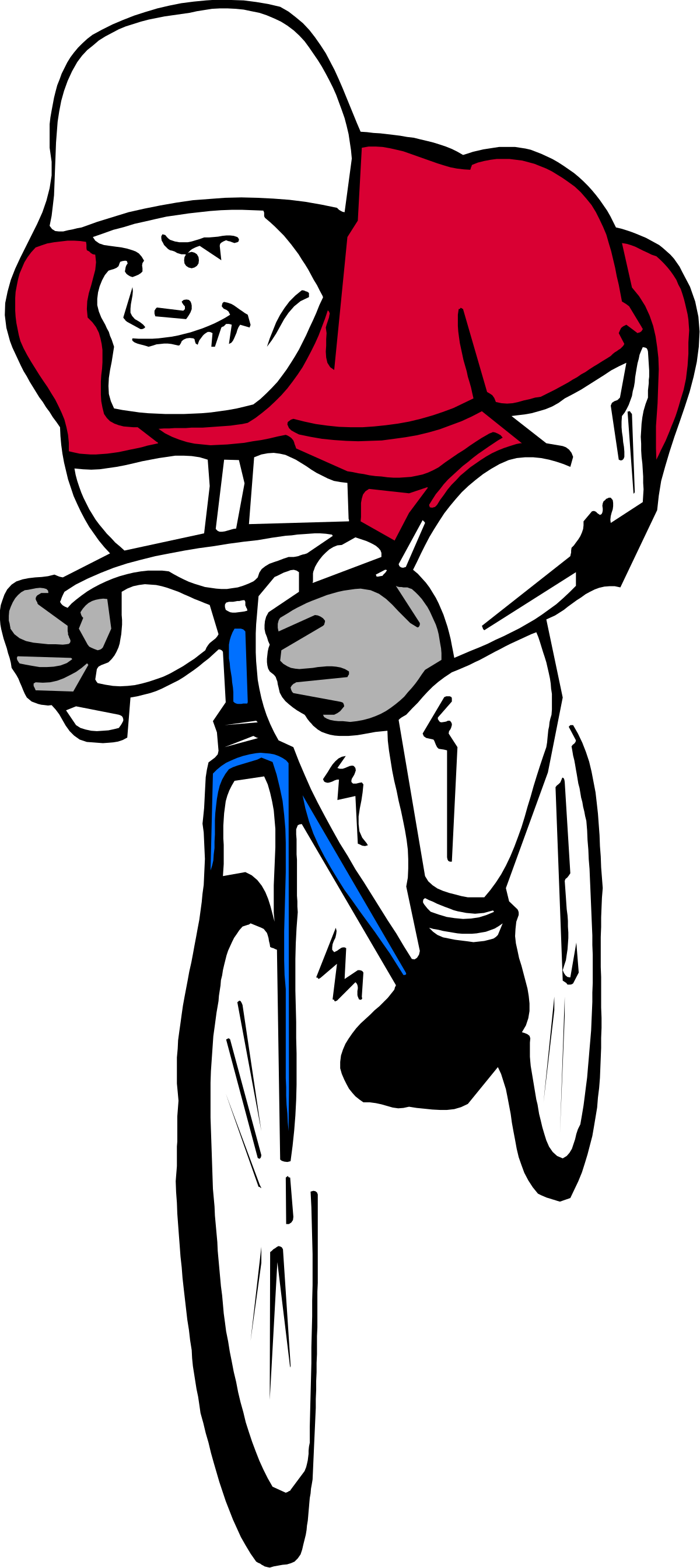 a cartoon character with a red shirt and blue tie clip art png transparent Cartoon Character Clipart Featuring Red Shirt and Blue Tie
