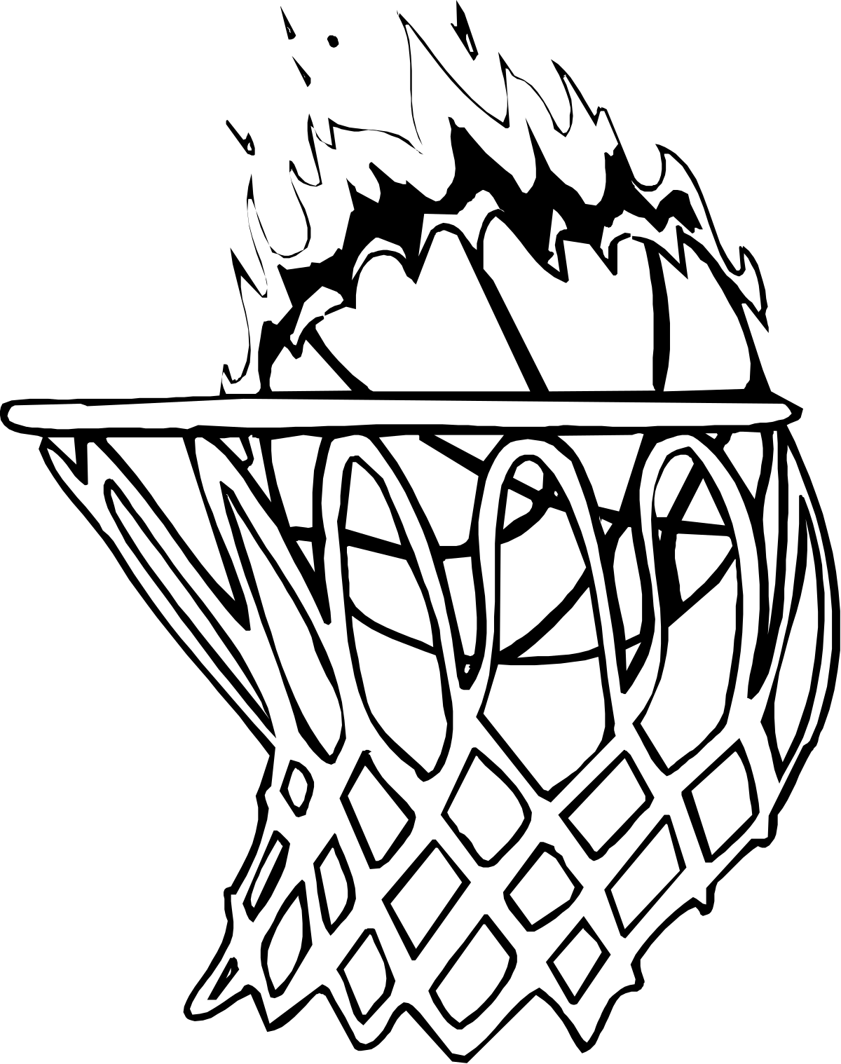 Bowl with Ice: Stunning Black and White Clipart for Your Projects