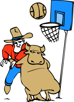 Cartoon Clipart of a Man with a Dog - Adorable Friendship Scene