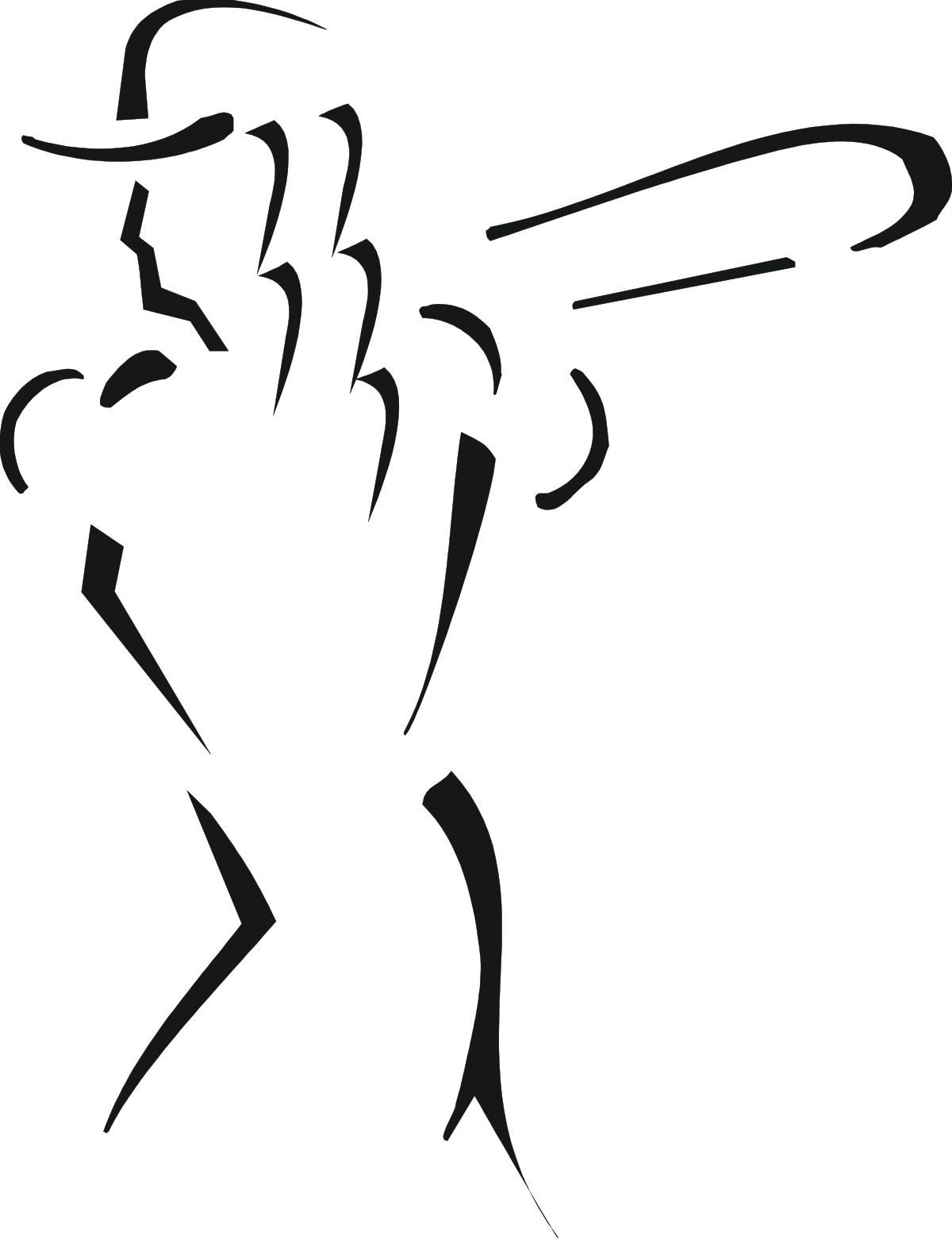 Baseball Player Swinging Bat Clipart for Dynamic Sports Illustrations