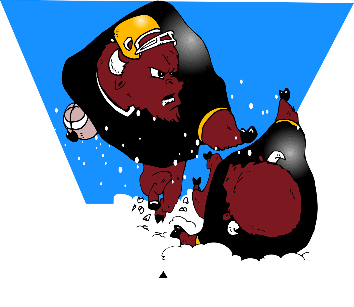 a cartoon of a hockey team playing clip art png transparent Hockey Team Cartoon Clipart: Dynamic Action on the Ice