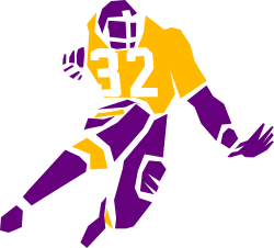 Football Player Clipart with Number 12 Jersey for Dynamic Designs