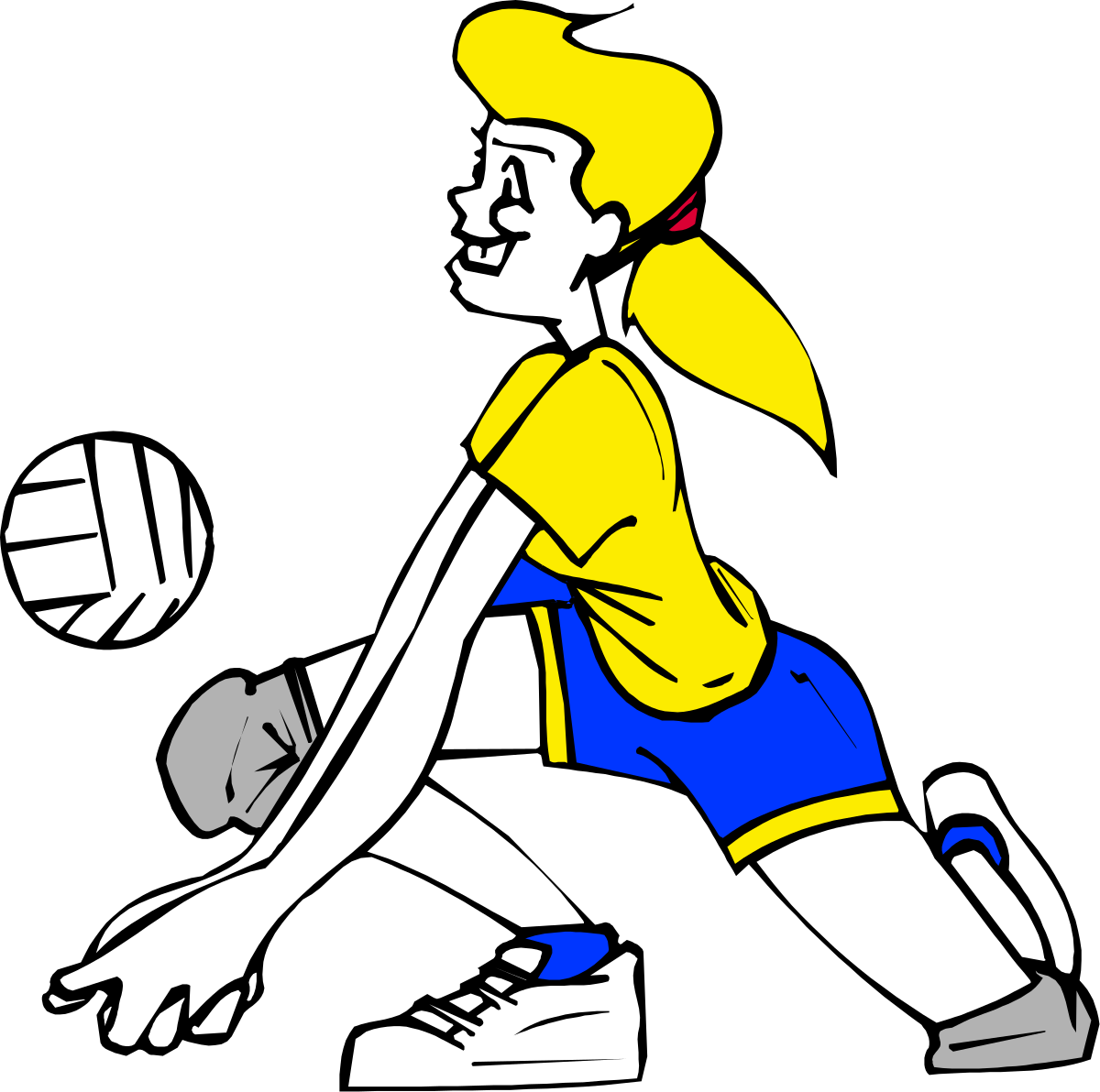 a woman playing volleyball clip art png transparent Volleyball Woman Clipart: Dynamic Action and Fun Sports Scenes