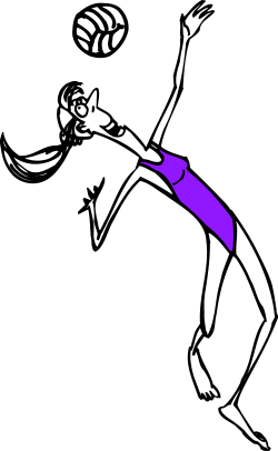 Dancing Woman in Purple Dress Clipart