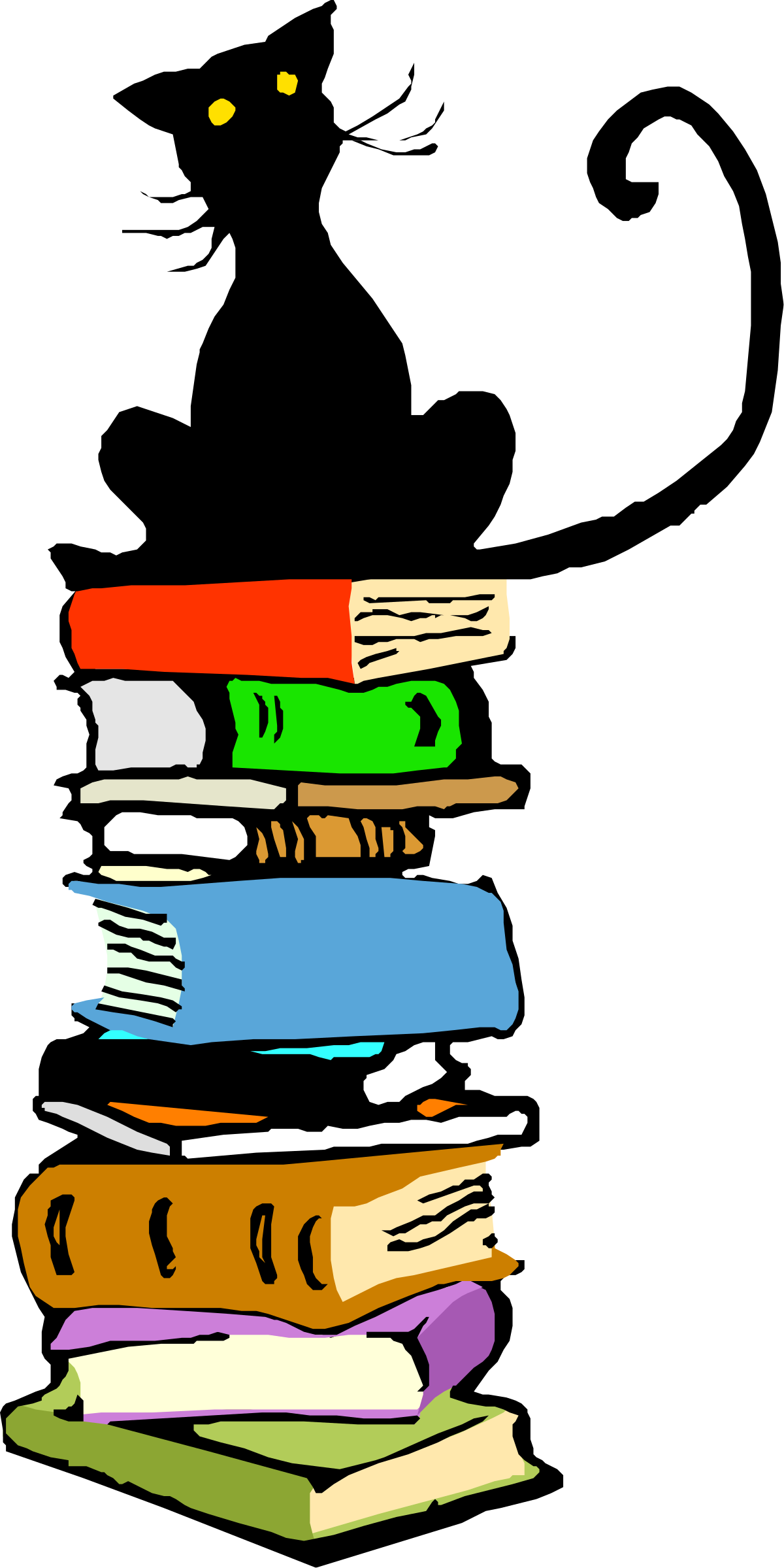 Stack of Books Clipart - Perfect for Educational Projects