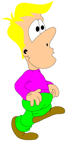 Cartoon Boy Sitting on the Ground - Playful Clipart for Various Projects