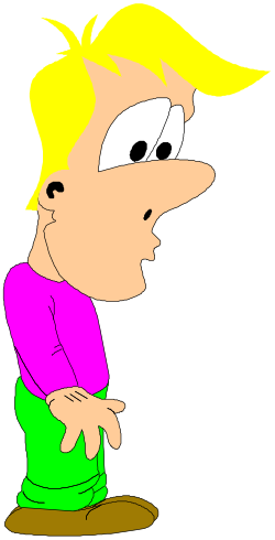 Surprised Cartoon Boy Clipart for Fun Designs